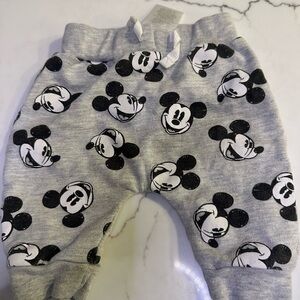 Gray Mickey Mouse Baby Pants